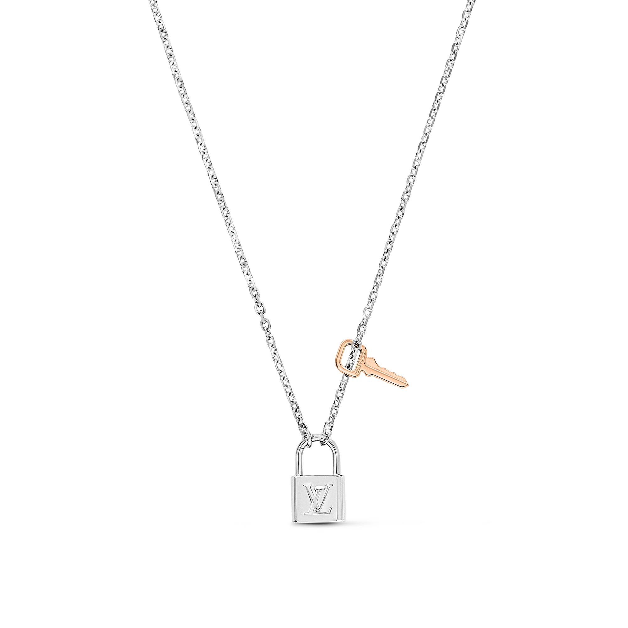 Lv on sale necklace pendant